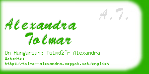 alexandra tolmar business card